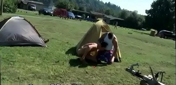  Hot naked hunky guys in public gay Camp-Site Anal Fucking